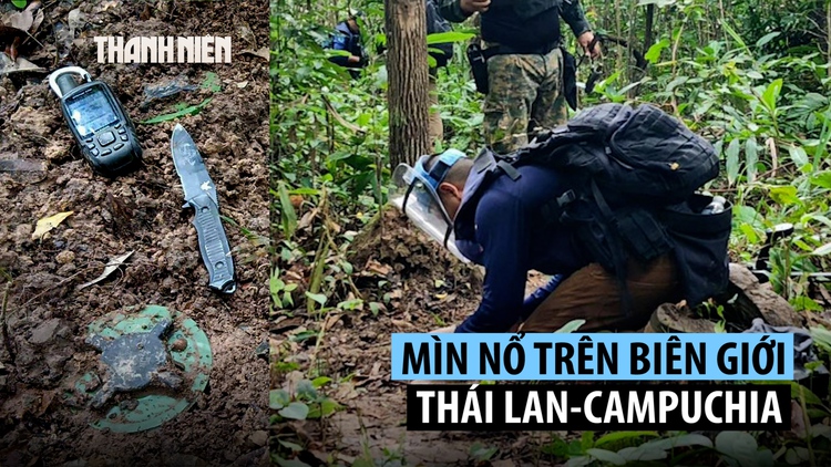 Binh sĩ Thái Lan bị thương vì mìn nổ ở biên giới giáp Campuchia