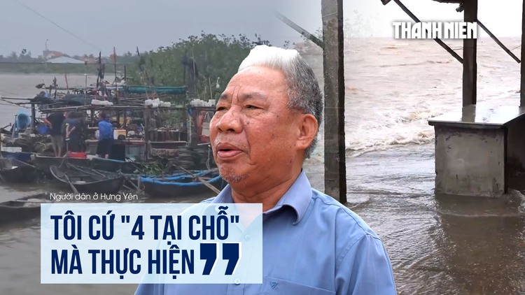 Ứng phó bão số 3, người dân Hưng Yên chủ động: Cứ '4 tại chỗ' mà thực hiện