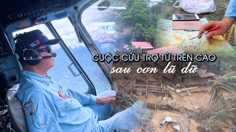 Toàn cảnh cuộc cứu trợ từ trên cao sau lũ dữ ở Nghệ An