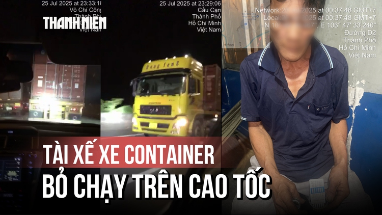 Truy đuổi trên cao tốc: Tài xế bỏ chạy khi bị kiểm tra