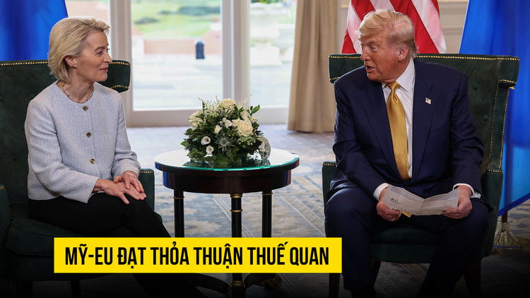 Ông Trump nói Mỹ - châu Âu đạt thỏa thuận 'lớn nhất', tránh được chiến tranh thương mại
