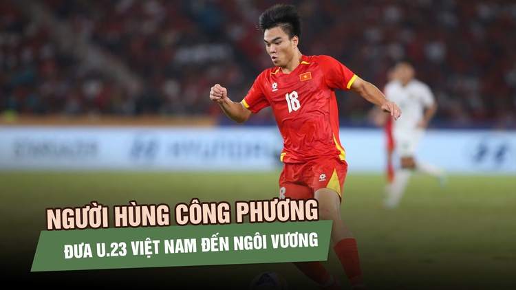 Công Phương ghi bàn quý như vàng, U.23 Việt Nam lần thứ 3 lên ngôi vương Đông Nam Á