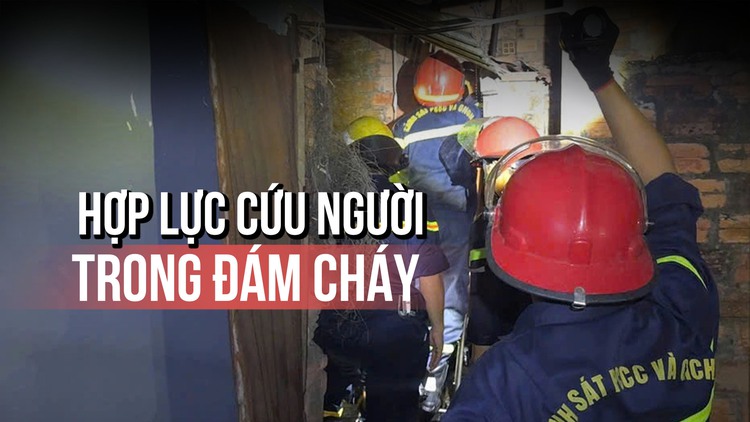 Hàng xóm hợp lực cứu chị em trong vụ cháy nhà lúc rạng sáng