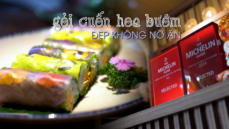 Món chay tại nhà hàng Michelin vinh danh, khách 'không nỡ ăn vì quá đẹp'