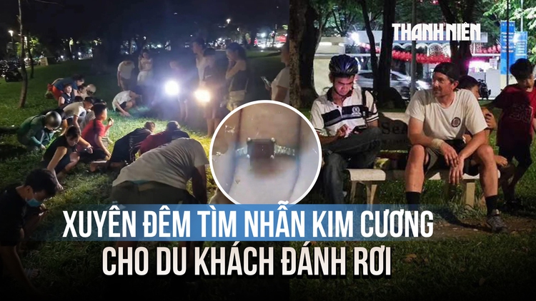 Người dân Huế xuyên đêm soi đèn, vạch cỏ tìm nhẫn kim cương cho du khách