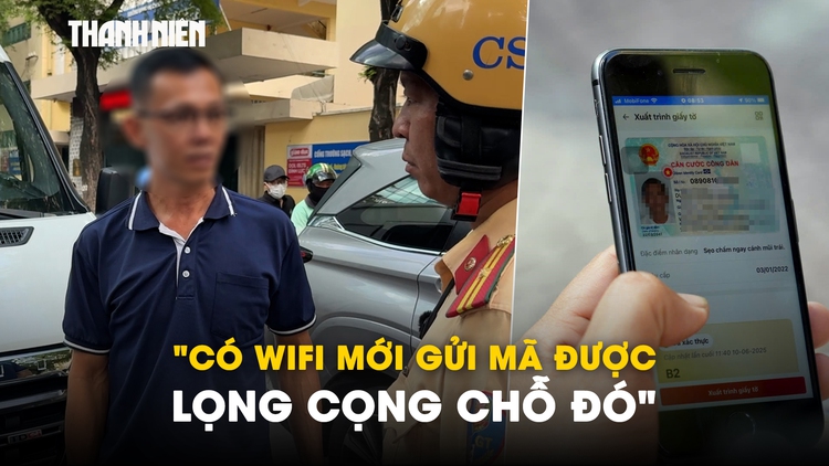 Bị CSGT thổi phạt lỗi dừng đỗ, tài xế dở khóc dở cười vì quên mật khẩu VNeID