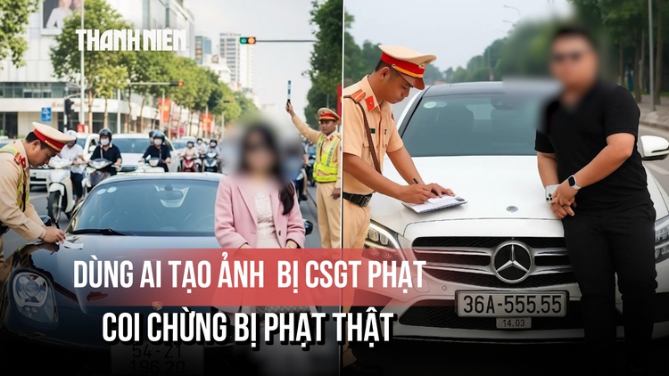 Dùng AI tạo ảnh bị CSGT phạt bên xe ô tô sang chảnh: Coi chừng bị phạt thật