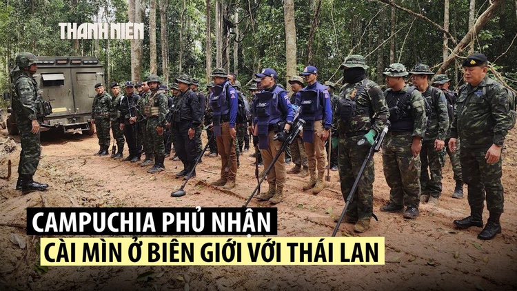 Campuchia bác cáo buộc cài mìn ở biên giới với Thái Lan