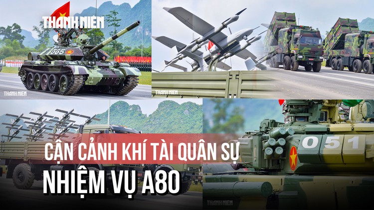 Cận cảnh khí tài quân sự trong buổi tổng hợp luyện nhiệm vụ A80