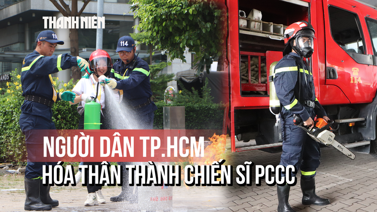 Nhiều người dân TP.HCM bất ngờ hóa thân thành chiến sĩ PCCC