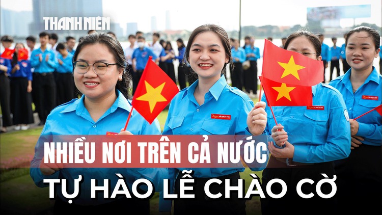 Khoảnh khắc tự hào lễ chào cờ 'Tôi yêu Tổ quốc tôi' tại nhiều điểm trên cả nước