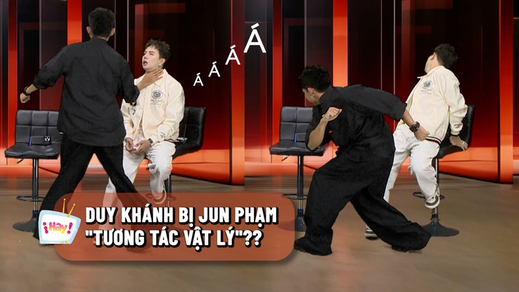 Duy Khánh bị Jun Phạm 'tương tác vật lý' trên sóng livestream On Trending