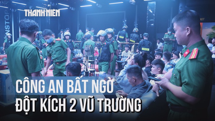 Công an bất ngờ đột kích 2 vũ trường, triệt phá 'ổ ma túy'