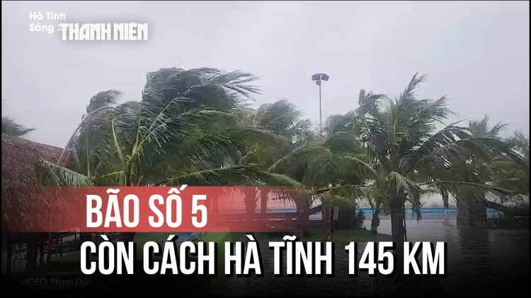 Bão số 5: Cầu Cửa Hội bị cấm, dân ven biển Hà Tĩnh sơ tán khẩn cấp