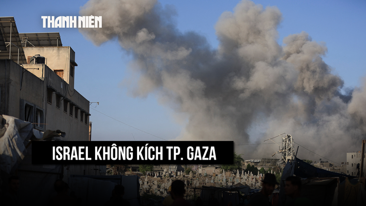 Israel không kích thành phố Gaza, dân Palestine lại di tản