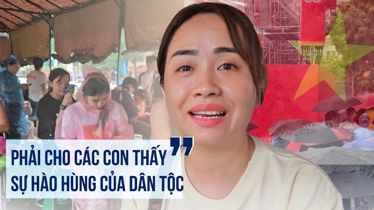 Cận cảnh nơi quân đội dựng rạp để người dân trú mưa xem diễu binh