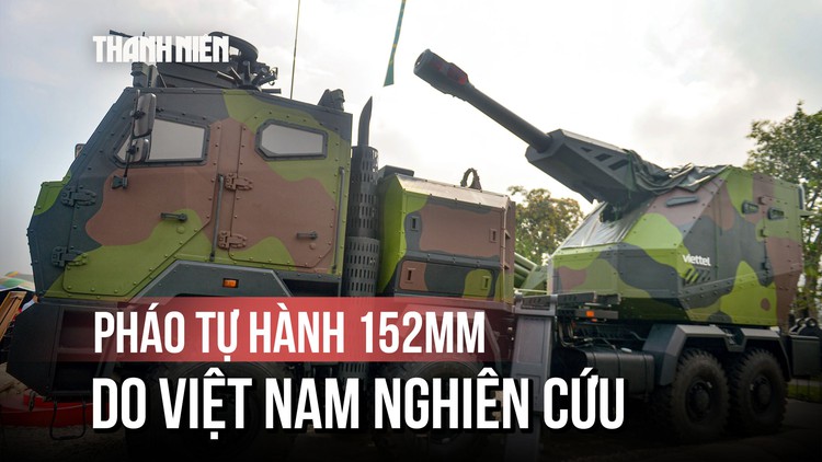 Cận cảnh pháo tự hành 152 mm do Việt Nam nghiên cứu