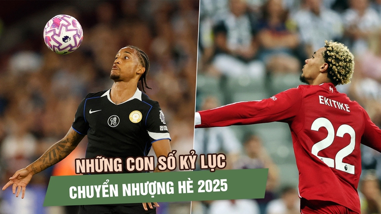 Chuyển nhượng hè 2025 lập kỷ lục, các CLB nước Anh đua nhau 'nổ bom tấn'