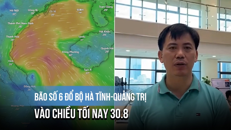 Bão số 6 đổ bộ Hà Tĩnh-Quảng Trị chiều tối nay, cảnh báo mưa rất lớn; thời tiết ngày Quốc khánh sẽ đẹp