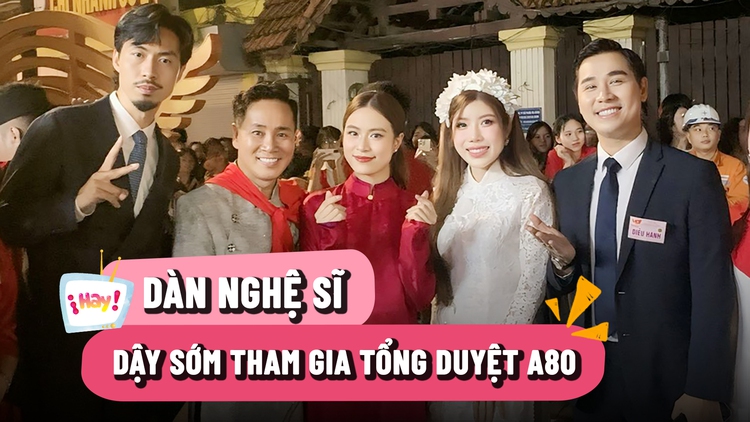 Rapper Đen Vâu, MC Nguyên Khang tại buổi tổng duyệt A80: Đây là khoảnh khắc không thể nào quên