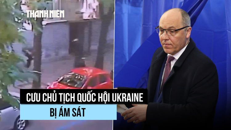 Khoảnh khắc cựu Chủ tịch Quốc hội Ukraine bị ám sát giữa phố