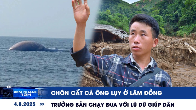 Xem nhanh 12h: Chôn cất cá Ông lụy ở Lâm Đồng | Trưởng bản chạy đua với lũ dữ giúp dân