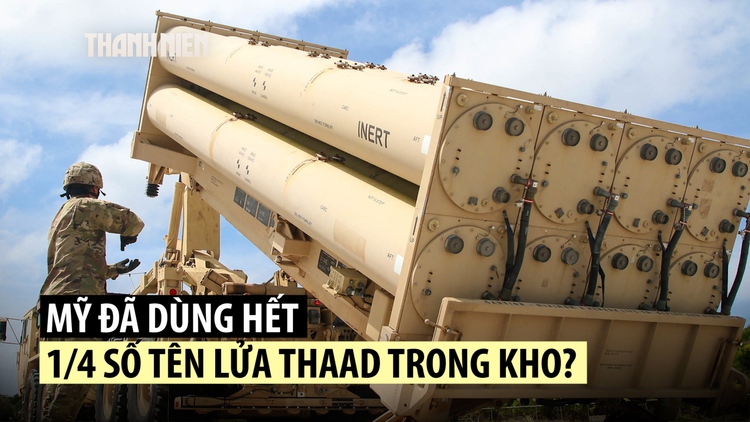 Mỹ 'đốt' 25% tên lửa THAAD trong cuộc đối đầu với Iran