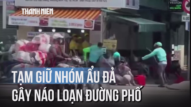 Tạm giữ 5 người ẩu đả gây náo loạn đường Hậu Giang