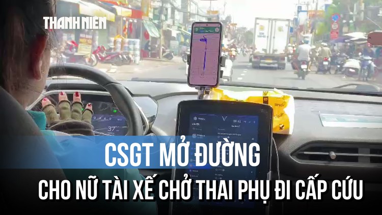 Nữ tài xế taxi được CSGT TP.HCM mở đường chở thai phụ vỡ ối đi cấp cứu