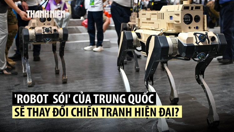 Trung Quốc tung robot 'chiến lang' vào huấn luyện quân sự