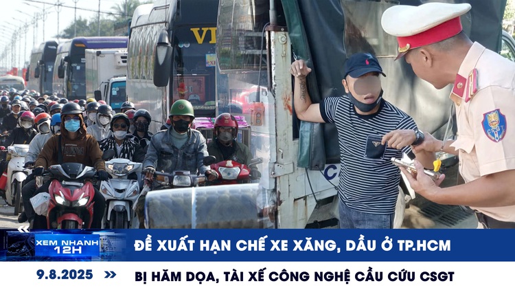 Xem nhanh 12h: Đề xuất hạn chế xe xăng, dầu ở TP.HCM | Tài xế lao vào chốt cầu cứu CSGT