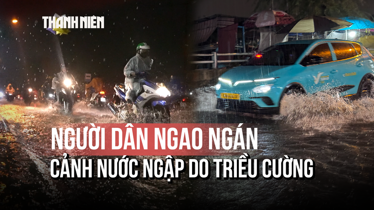 Người dân ngao ngán cảnh nước ngập do triều cường: ‘Nhiều năm qua nước ngập càng tăng’