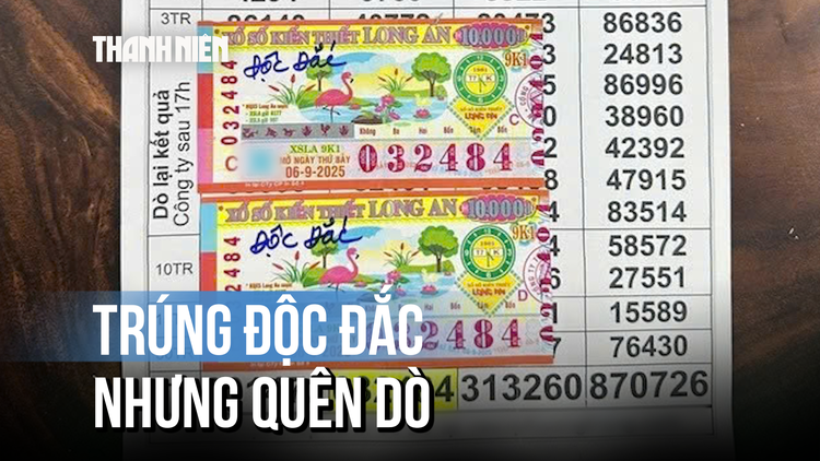 Trúng độc đắc nhưng quên dò, một tuần sau mới chạy xe đi đổi thưởng