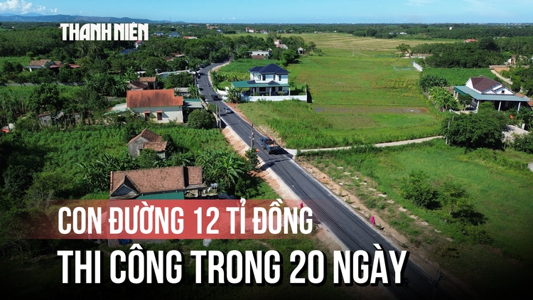 Cận cảnh con đường 12 tỉ đồng, thi công ‘thần tốc’ 20 ngày ở Quảng Trị