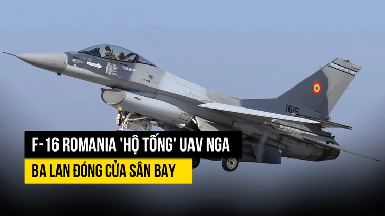 F-16 Romania 'đuổi' UAV Nga, Ba Lan đóng cửa sân bay