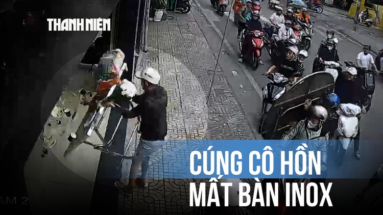 Cửa hàng cúng cô hồn bị cướp bàn inox