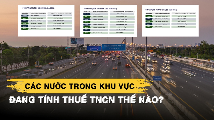 Các nước trong khu vực đang tính thuế thu nhập cá nhân thế nào?