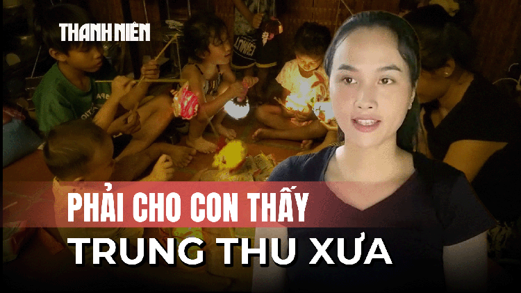 Người mẹ trẻ Cần Thơ tái hiện Trung thu xưa cho con nhỏ