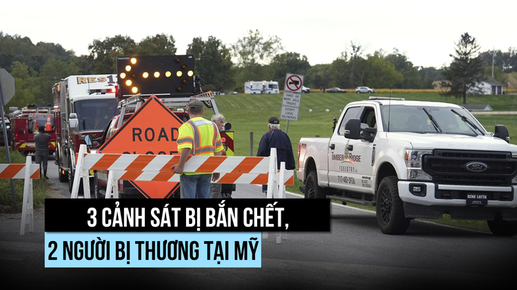 3 cảnh sát bị bắn chết, 2 người bị thương tại Mỹ