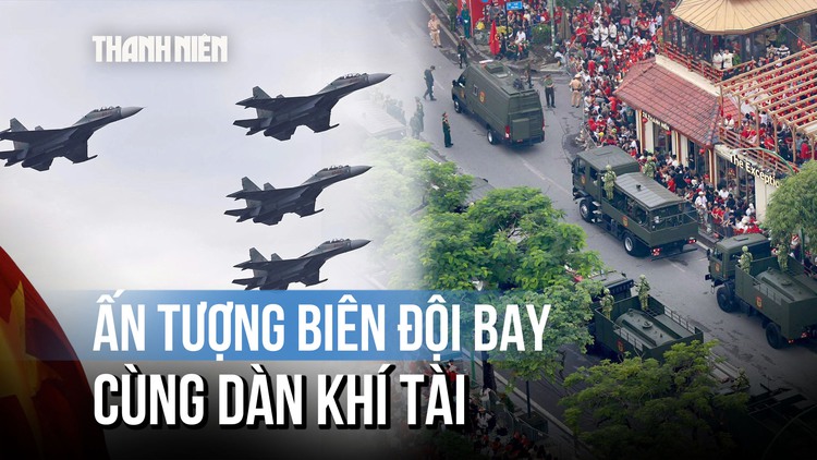 Ấn tượng 2.9: Biên đội bay trên trời, phía dưới là dàn khí tài uy lực