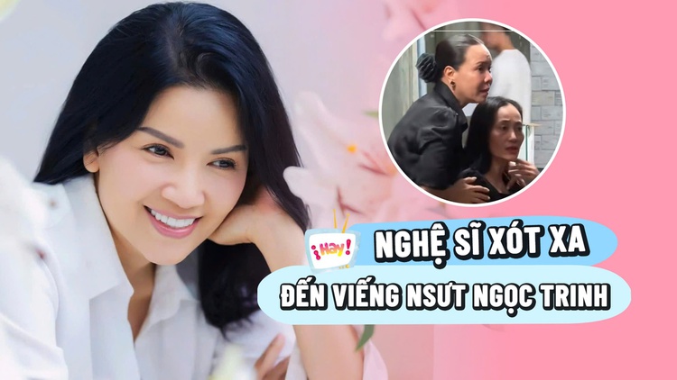 Nghệ sĩ đội mưa đến viếng diễn viên Ngọc Trinh, xót xa trước sự ra đi quá đột ngột