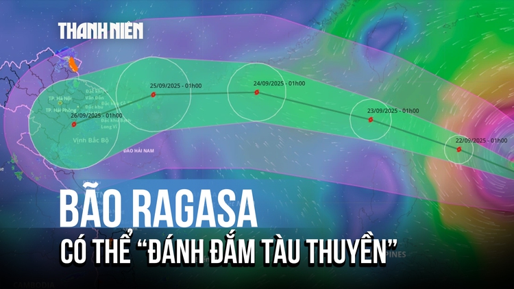 Bão Ragasa mạnh cấp 14, đi vào Biển Đông có thể ‘đánh đắm tàu thuyền trọng tải lớn’