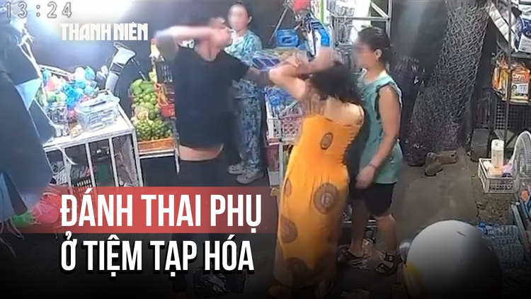 Chửi bới, đánh phụ nữ mang thai ở tiệm tạp hóa