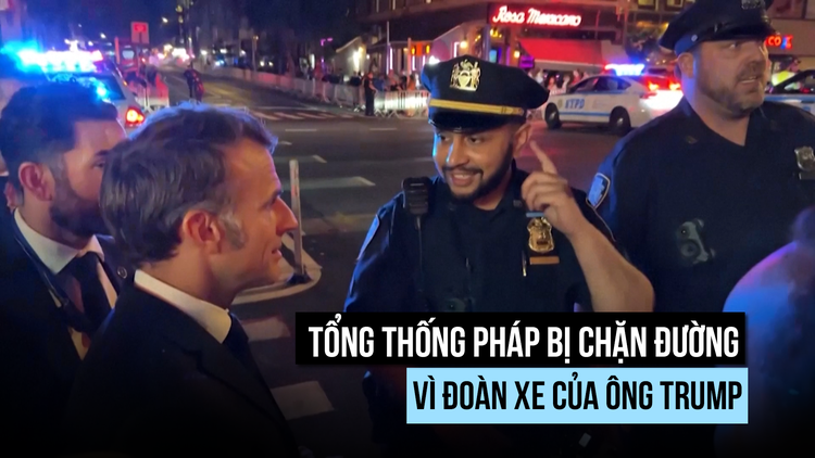 Ông Macron gọi điện 'cầu cứu' ông Trump khi bị cảnh sát chặn đường