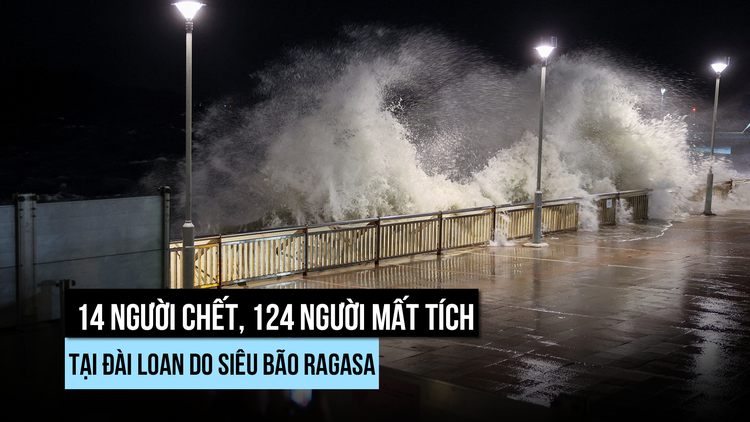 Siêu bão Ragasa làm 14 người chết ở Đài Loan, ập vào Hồng Kông