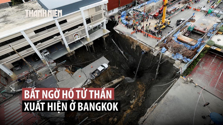 Hố tử thần sâu 50 m ngay giữa Bangkok