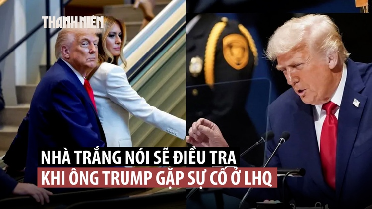 Ông Trump bực vì thang cuốn, máy nhắc chữ hỏng tại Liên Hiệp Quốc