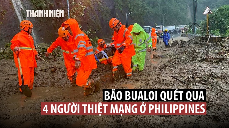 Bão Bualoi làm 4 người chết khi quét qua Philippines