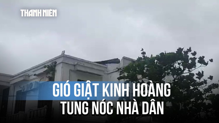 Sóng đánh, gió giật dữ dội tại Thanh Hóa – Hà Tĩnh
