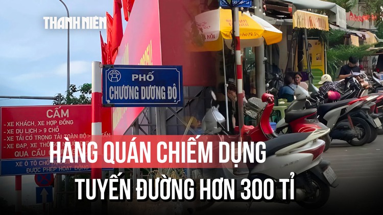 Tuyến đường dẫn vào phố cổ Hà Nội bị chiếm dụng như thế nào?